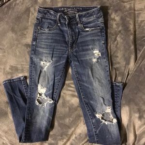 American Eagle Ripped Skinny Jeans